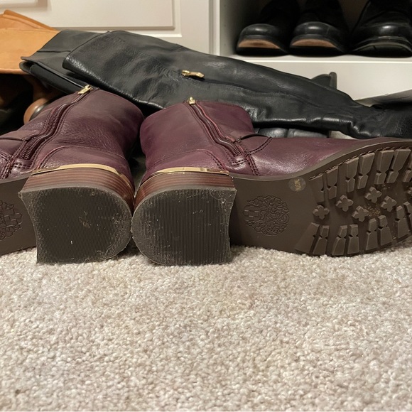 BNIB Vince Camuto Windy Moto Boots Dark purple 7 M - Picture 3 of 6